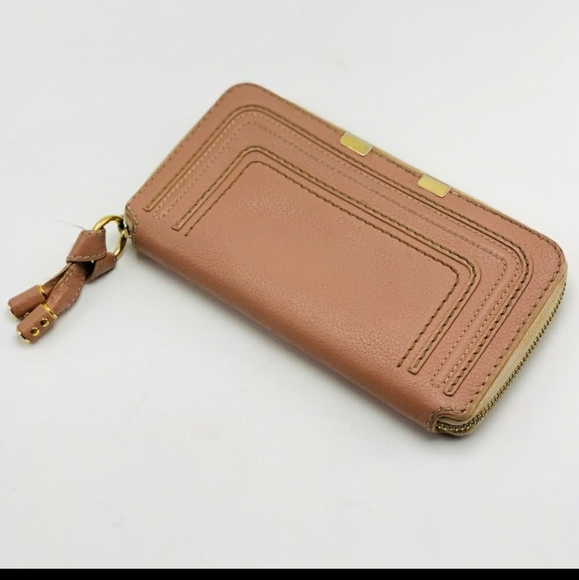 EUC Chloé Marcie Zip-Around Pink Leather Wallet - Picture 3 of 7